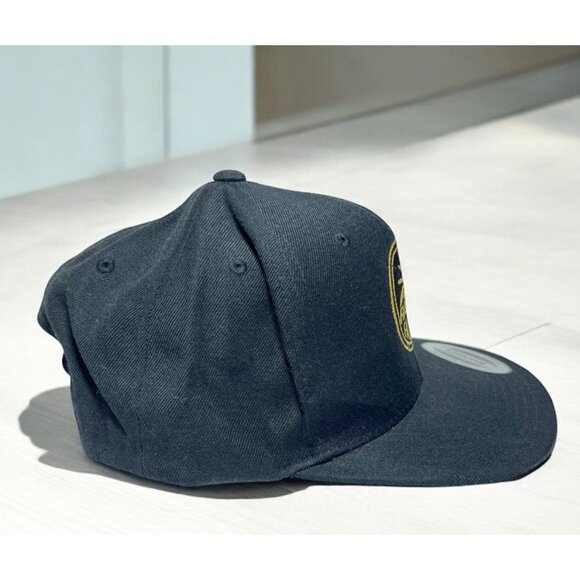 Flower Fatty ~ Black Straight Bill Adjustable Snapback Hat By Lids - Picture 2 of 6